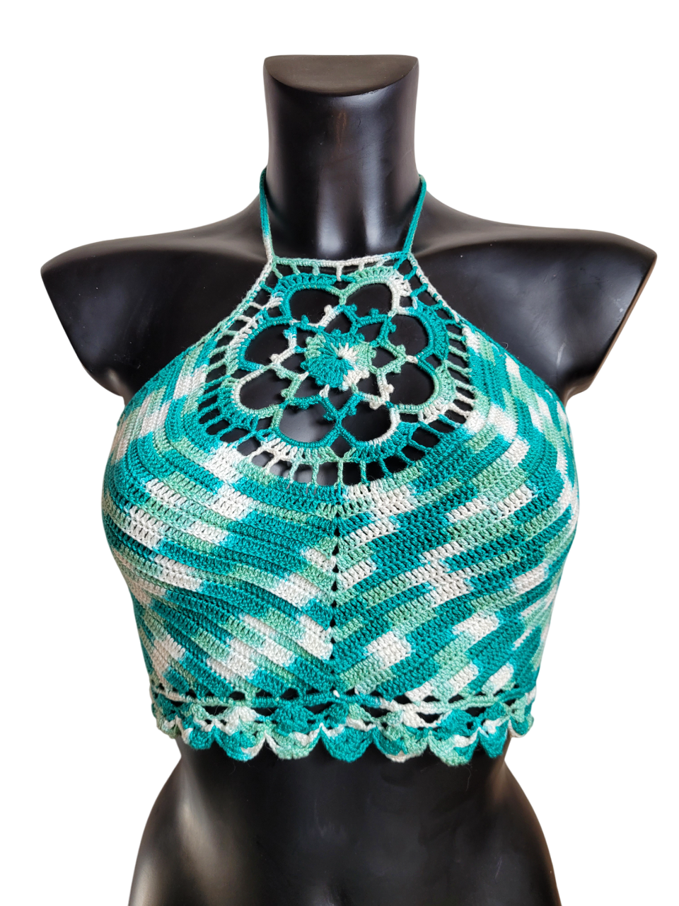 Turquoise Mandala Top