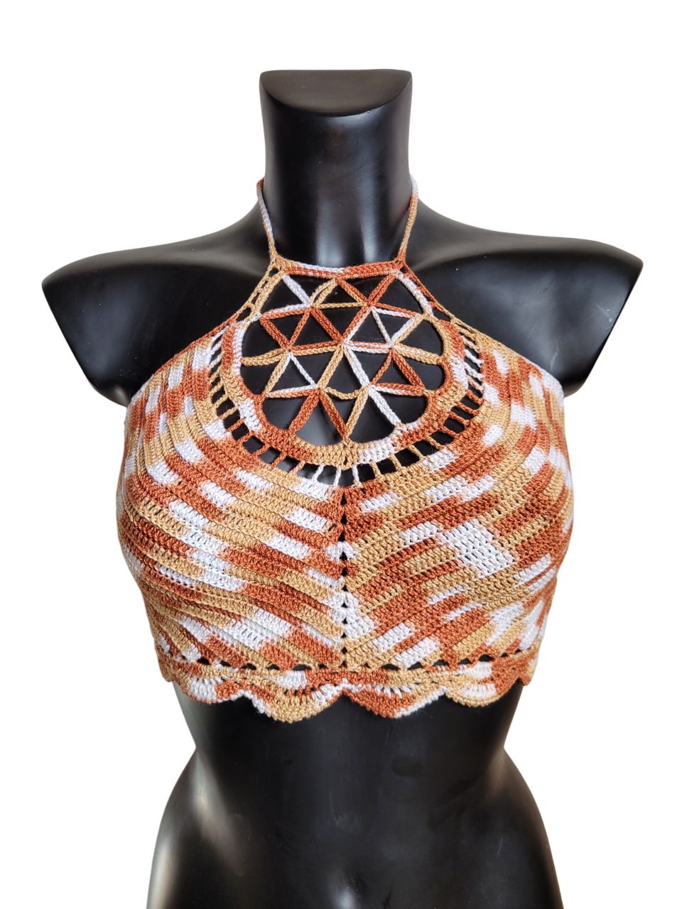 Orange Mandala Top