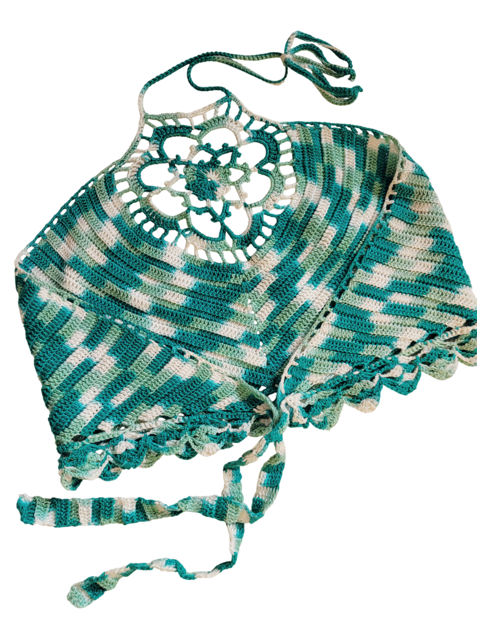 Turquoise Mandala Top