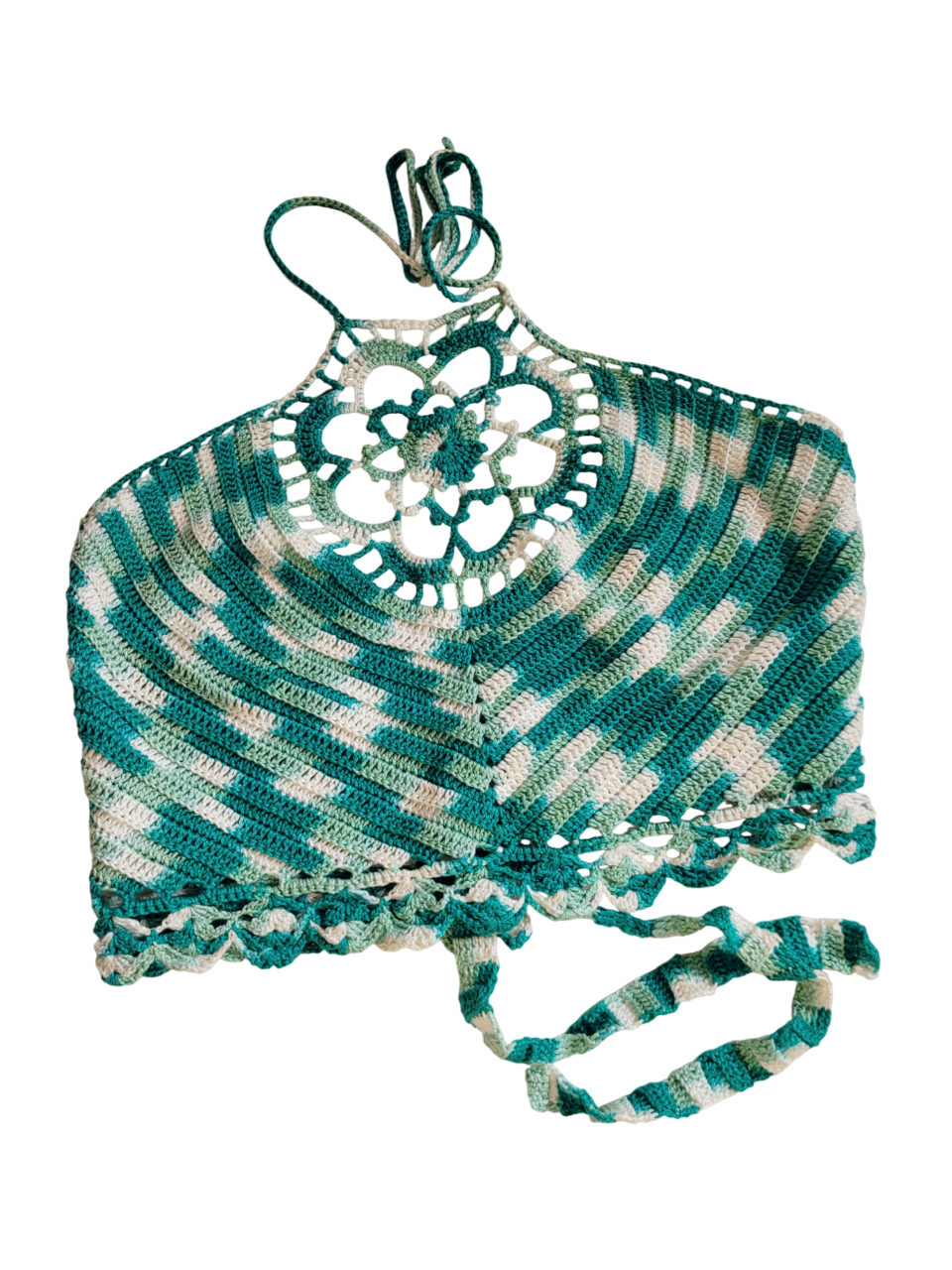 Turquoise Mandala Top