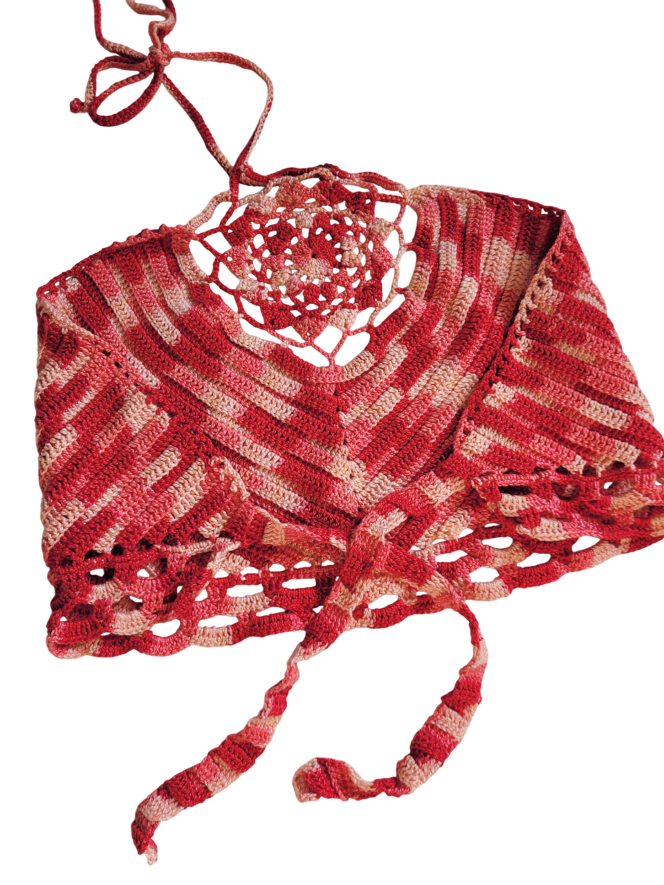 Candy Red Mandala Top