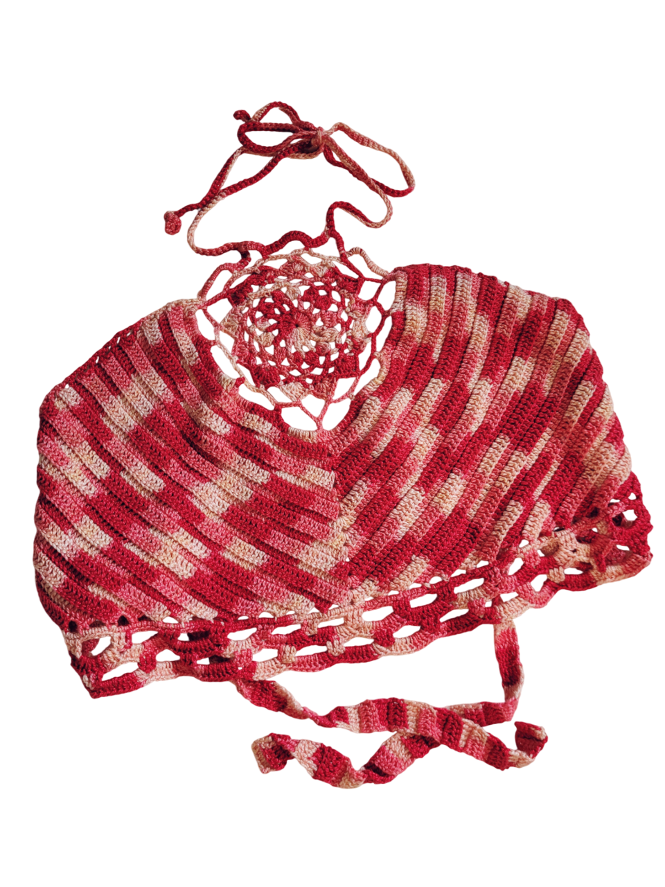 Candy Red Mandala Top